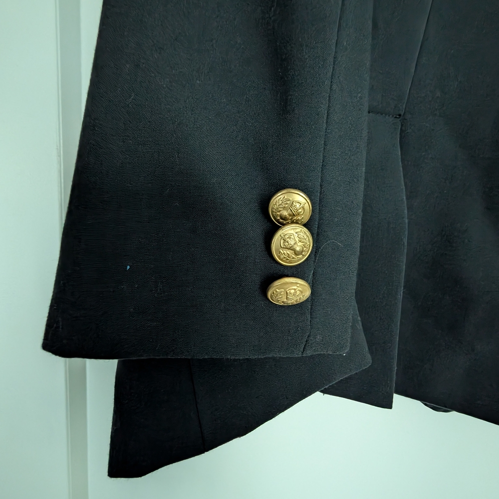 Andrea Behar Boston Proper Blazer with Gold Accents, Women's Size 6 - Picture 7 of 7